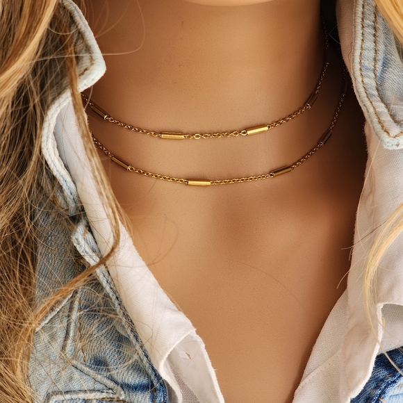 Neiman Marcus Premium Chain Hypoallergenic Rhodium 14kt Gold